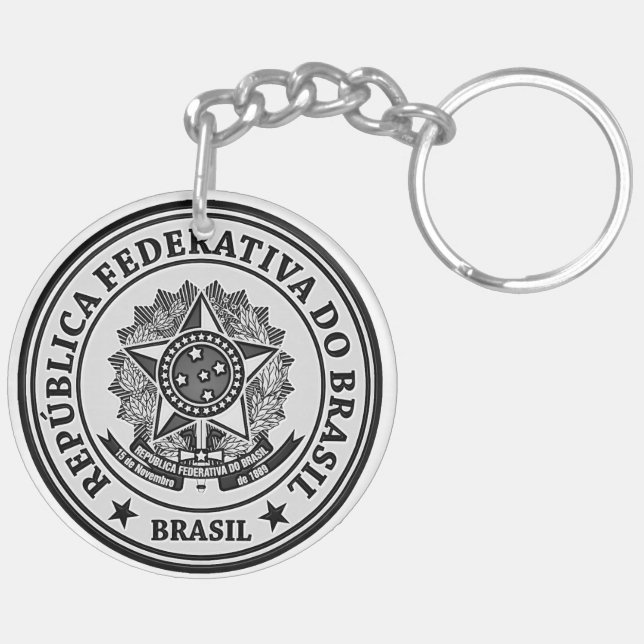 Llavero Brasil Round Emblem (Atrás Derecha)