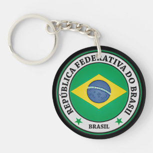 Llavero Brasil Round Emblem