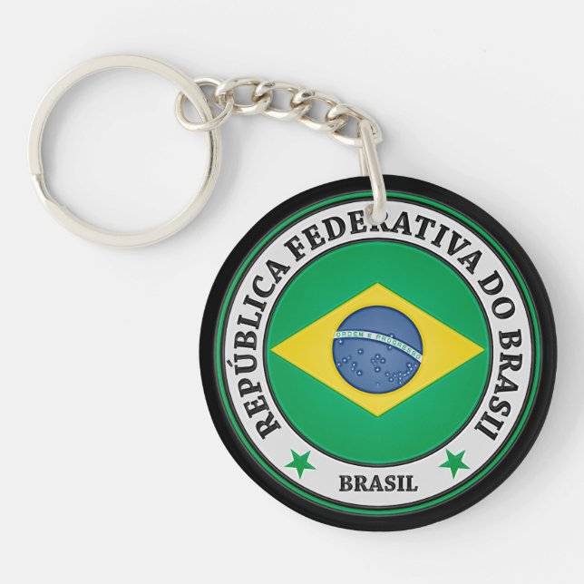 Llavero Brasil Round Emblem (Frente)