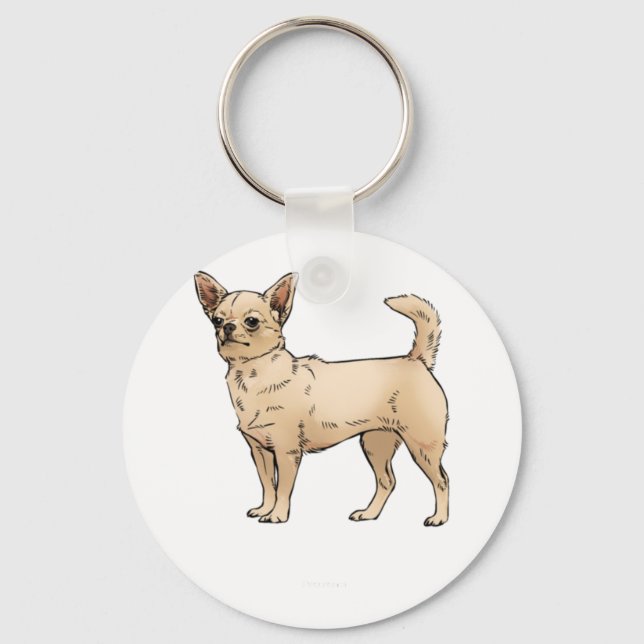 Llavero Brave Chihuahua Blue (Anverso)