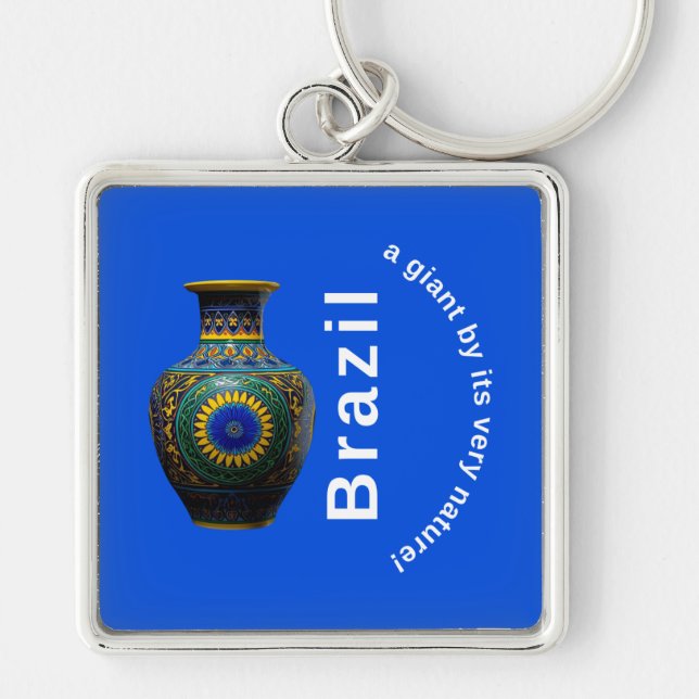 Llavero Brazil Giant Nature Mandala - Round Keychain (Frente)