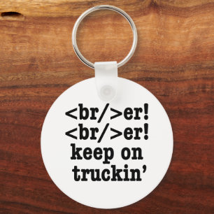 Llavero ¡breaker! ¡seguir en camionera' // Código HTML