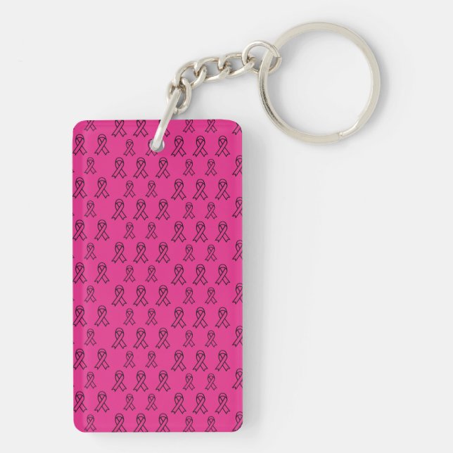 Llavero Breast Cancer Awareness Acrylic Keychain (Atrás)