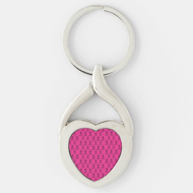 Llavero Breast Cancer Awareness Metal Keychain (Anverso)