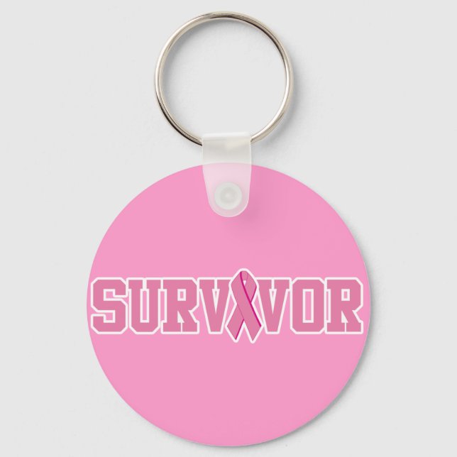Llavero Breast Cancer Survivor (Anverso)