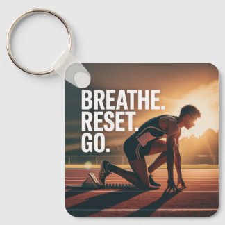 Llavero Breathe. Reset. Go.
