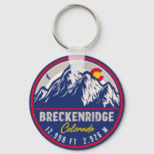Llavero Breckenridge Colorado Ski Sening Mountain Souvenir