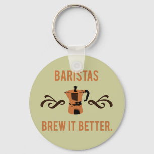 Llavero Brew de Baristas él mejor