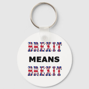 Llavero Brexit en cadena clave significa Brexit
