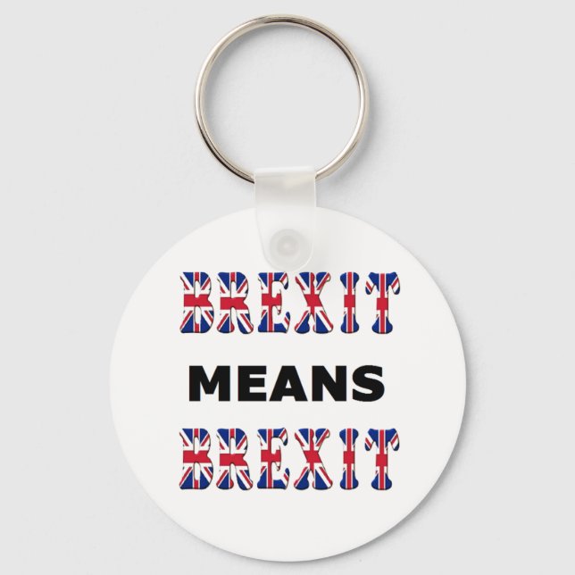 Llavero Brexit en cadena clave significa Brexit (Anverso)