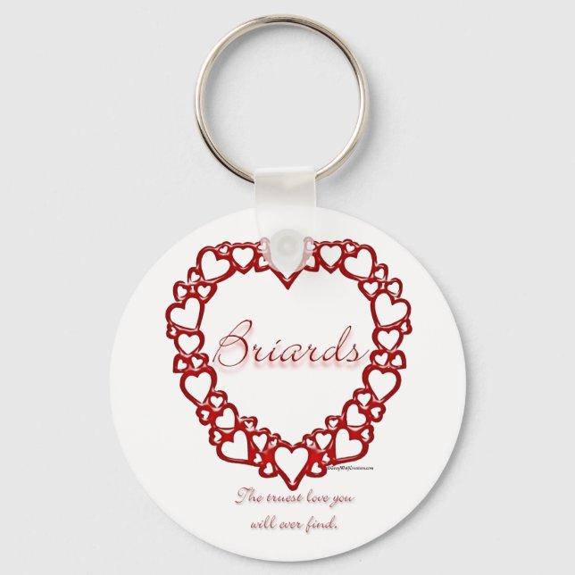 Llavero Briard True Love - Keychain (Anverso)