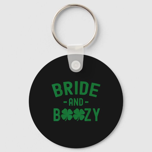 Llavero Bride And Boozy Irish St Patrick's Day Funny Shamr (Anverso)