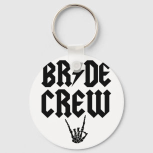 Llavero Bride Crew Rock N Roll Skeleton Halloween Bac