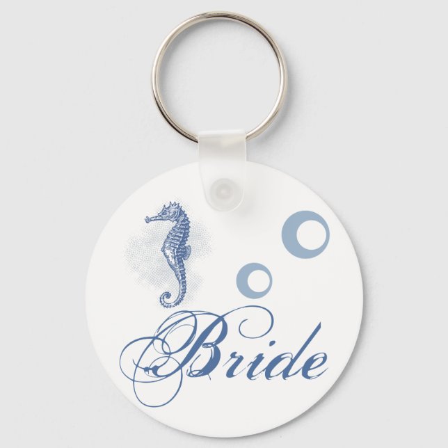Llavero Bride Key Chain Seahorse Sea Ocean Beach (Anverso)