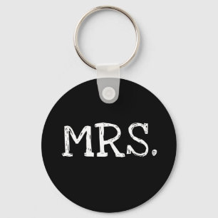 Llavero Bride White Text Sra.