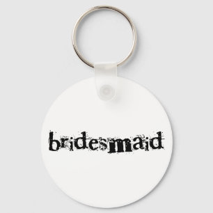 Llavero Bridesmaid Black Text