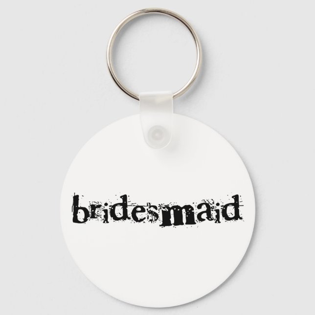 Llavero Bridesmaid Black Text (Anverso)