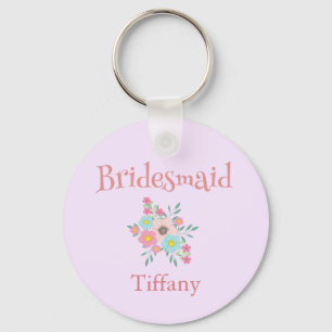 Llavero Bridesmaid Floral keepsake