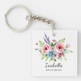 Llavero Bridesmaid keychain, Anniversary gift, elegant