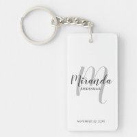 Bridesmaid personalizada de escritura moderna