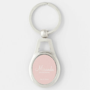 Llavero Bridesmaid personalizada de escritura moderna