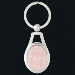Llavero Bridesmaid personalizada de escritura moderna<br><div class="desc">Añada un toque personal a su boda con la cadena de claves personalizada de la dama de honor. Esta cadena de claves presenta el nombre personalizado de la dama de honor en un estilo de letra de escritura moderno y blanco y un monograma en un estilo de tipo de letra...</div>