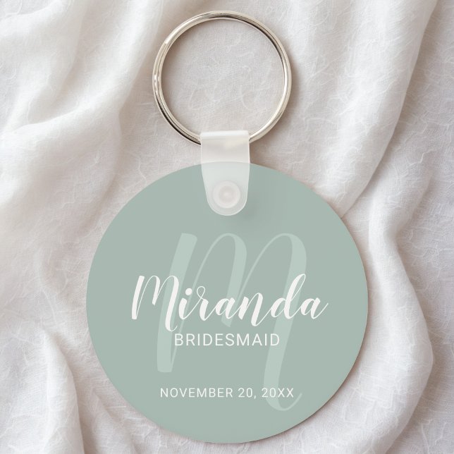 Llavero Bridesmaid personalizada de escritura moderna (Subido por el creador)