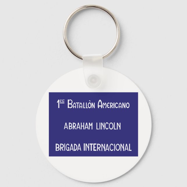 Llavero Brigadas Internacionales Abraham Lincoln 1ª (Anverso)