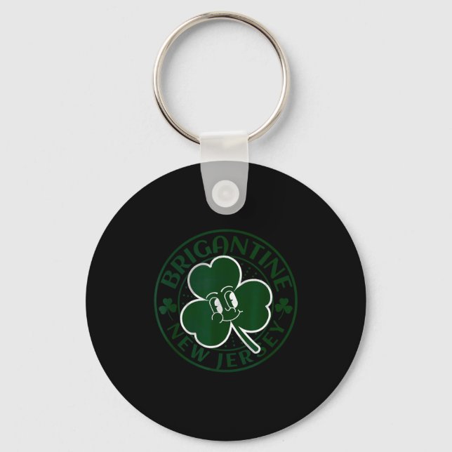 Llavero Brigantine New Jersey Irish Shamrock Nj Retro Souv (Anverso)