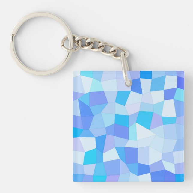 Llavero Bright Blues Mosaic (Frente)