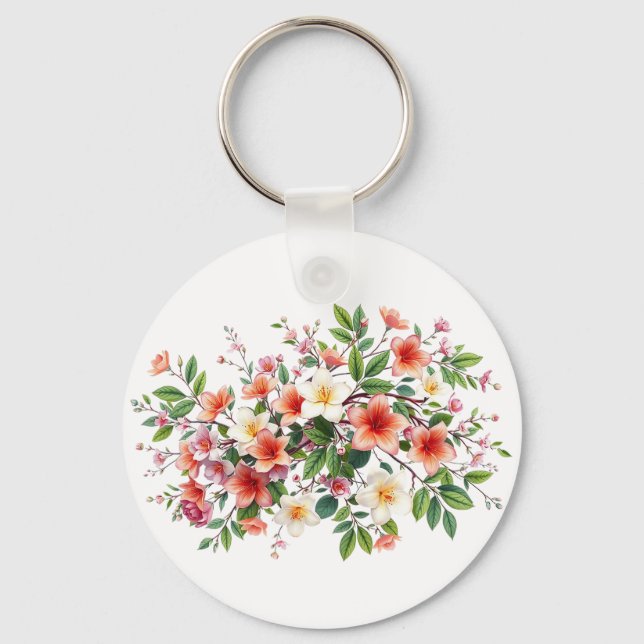 Llavero Bright Spring Floral Bouquet (Reverso )