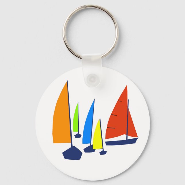 Llavero Bright Sunny Sailboat (Anverso)