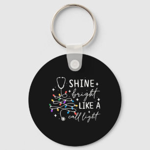 Llavero Brilla como una luz de llamada Enfermera Navidad S