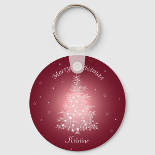 Llavero brillante del árbol de navidad
