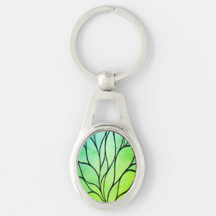 Llavero Brillantes tonos verdes con licencia creativa