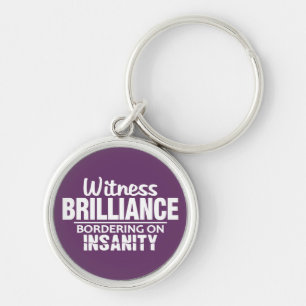 Llavero BRILLIANCE VS INSANITY personalizado key chain