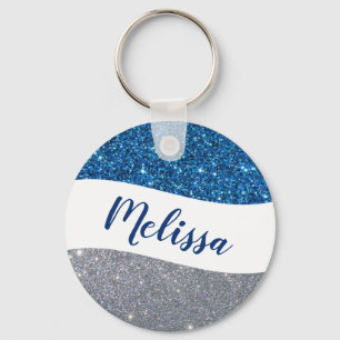 Llavero Brillo de dos tonos personalizado