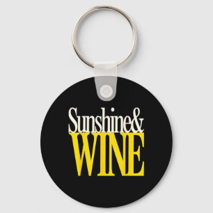 Llavero Brillo del sol y vino divertido verano bebedor cit