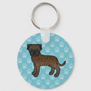 Llavero Brindle Cute Bullmastiff Perro
