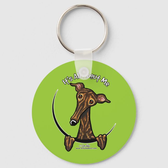 Llavero Brindle Greyhound IAAM (Anverso)