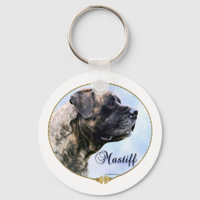 Llavero Brindle Mastiff Portrachain (Anverso)