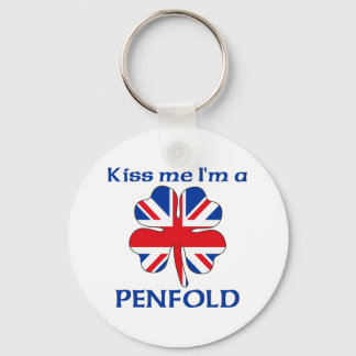 Llavero Británico personalizado me besa a mí, soy penfold
