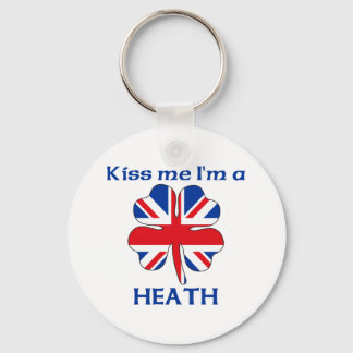Llavero Británico personalizado me besa, estoy sano