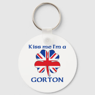 Llavero Británico personalizado me besa, soy Gorton