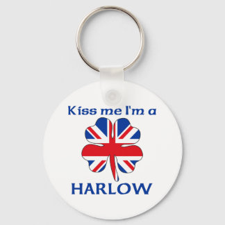 Llavero Británico personalizado me besa, soy harlow