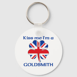 Llavero Británico personalizado me besa soy herrero de oro