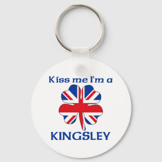 Llavero Británico personalizado me besa, soy Kingsley