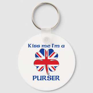 Llavero Británico personalizado me besa, soy más prudente