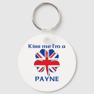 Llavero Británico personalizado me besa, soy Payne