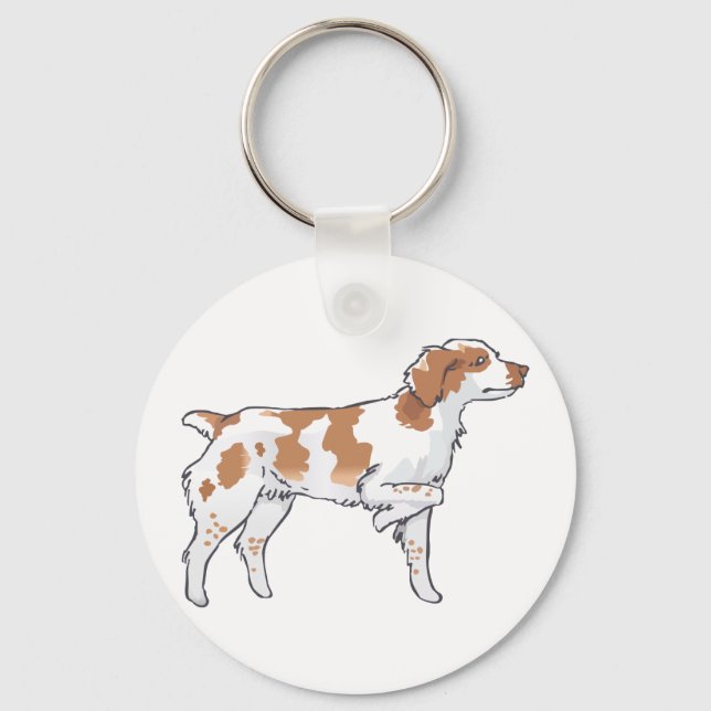 Llavero Brittany Spaniel (Anverso)
